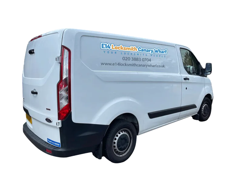 E14 Locksmith Canary Wharf van